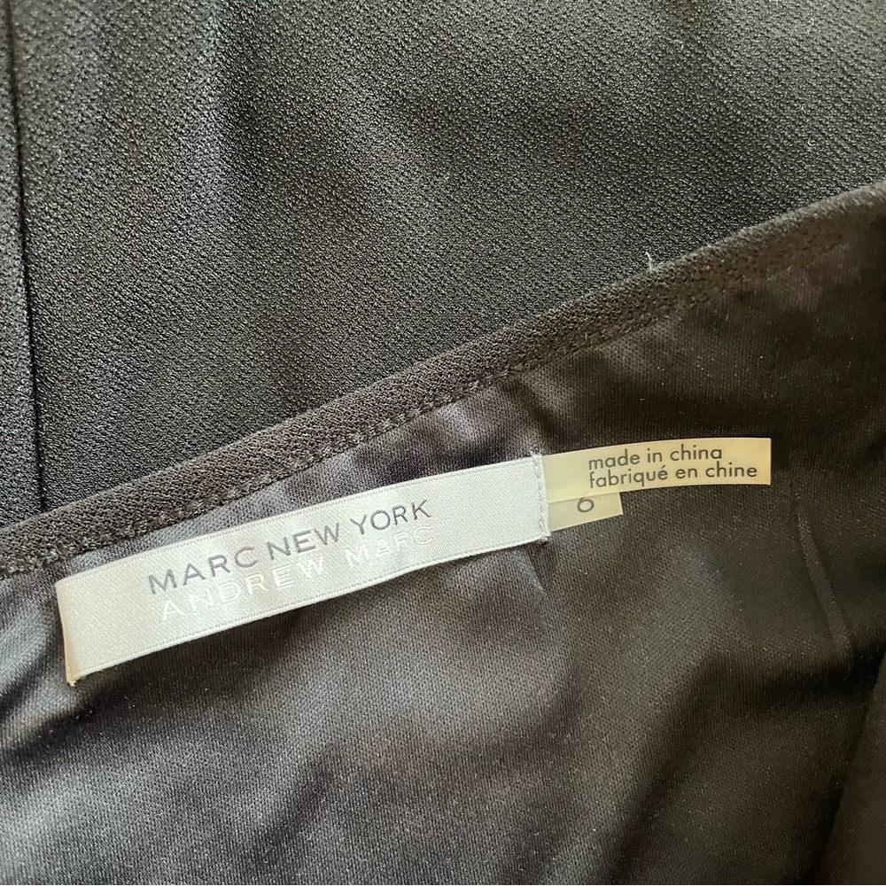 Marc New York Dress Women’s Black Faux Leather Trim 6 NWT - Picture 10 of 10